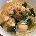 ShinobiK's cooksnap of when they made 簡単！生姜入りネギ塩鶏うどん.