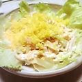 時花菜's cooksnap of when they made セロリと鶏ささみのミモザサラダ.