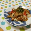 赤い電話's cooksnap of when they made お弁当に！ちくわとカニカマのお好み風.