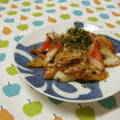 赤い電話's cooksnap of when they made お弁当に！ちくわとカニカマのお好み風.