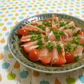 赤い電話's cooksnap of when they made 生ハムとトマトのシンプルサラダ♪.