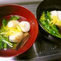 pyonpoco's cooksnap of when they made 春を浮かべて♪菜の花のお吸い物.