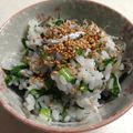 美絵さん's cooksnap of when they made 大根葉でごはん。.