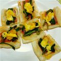 もりもりたまご's cooksnap of when they made 春のおつまみ♫菜花とハムの一口パイ✿.