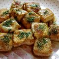 Spain's cooksnap of when they made 刺激的（？）☆柚子胡椒風味の豆腐ステーキ.
