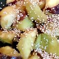 ぶるーべりーちーず's cooksnap of when they made 揚げない大学芋 ヘルシー！.