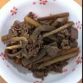 ちかぼん☆'s cooksnap of when they made **牛肉ごぼう舞茸こんにゃくの甘辛煮**.