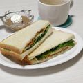 ぱふ's cooksnap of when they made きんぴらと大葉のトーストサンド.