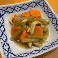 maezuchu's cooksnap of when they made ふき・人参・油揚げの煮びたし.