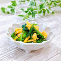 Satoco❋'s cooksnap of when they made 春色おかず☆ほうれん草の菜種あえ.