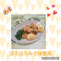 みかかめ's cooksnap of when they made 手羽元と玉子のほろほろ味噌煮☆簡単！.