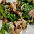 あおやがら's cooksnap of when they made 癖になる味!わさび菜と豚バラのマヨ炒め♪.
