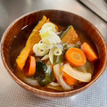 azbjbn's cooksnap of when they made かぼちゃのみそ汁.