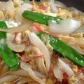 ひんべえ's cooksnap of when they made ✿新たまねぎと絹さやのふわとろ卵とじ✿.