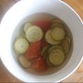 みるく茶's cooksnap of when they made トマトとズッキーニの冷製コンソメスープ.