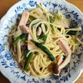 眼鏡kun's cooksnap of when they made 簡単ランチ★あっさり醤油パスタ.