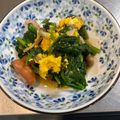 Okecchan's cooksnap of when they made 簡単！ほうれん草と卵のウインナー炒め.
