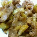 さとやんです's cooksnap of when they made すぐ出来る　セロリと豚肉のオイスター炒め.