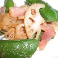 いそのカトゥオ's cooksnap of when they made スナップえんどうとれんこんのニンニク炒め.