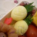 はるほだ's cooksnap of when they made うずら卵でパイナップル（キャラ弁おかず）.