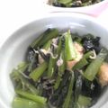 梅衣mama's cooksnap of when they made 小松菜のジャコ炒め.