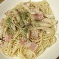 あまちゃん's cooksnap of when they made ピリ辛パスタ～エリンギ＆ベーコン～.
