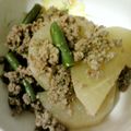 mikoX2's cooksnap of when they made ひき肉と大根のほっこり煮.
