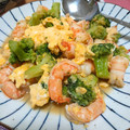 みるく１号's cooksnap of when they made ☀超簡単♪エビとブロッコリーの卵炒め.