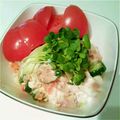 ぱぁぷりん's cooksnap of when they made ～話題になっている塩豆腐～焼鮭サラダ.