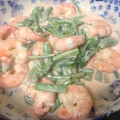 まちゃる53's cooksnap of when they made 菜の花でエビマヨ☆.