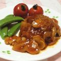 白ぽこ's cooksnap of when they made 簡単✿給食のケチャップソースのハンバーグ.