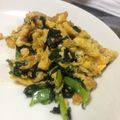 ジャミンまみ〜's cooksnap of when they made モロヘイヤと玉子の炒め物.