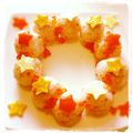 mi♡ri's cooksnap of when they made みんなで作ろう！流れ星リースの手まり寿司.