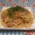 nene23's cooksnap of when they made 桜海老とアサリの和風クリームパスタ.