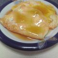 酒豪嬉嬉's cooksnap of when they made ❤トロ～リ半熟❤半月卵の甘酢あん煮❤.