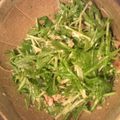 ばちゃばちゃ's cooksnap of when they made 余ったわさび漬けで！水菜とツナのサラダ.