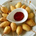thaha's cooksnap of when they made アメリカンドッグ.