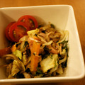 BiwacoJune's cooksnap of when they made 青じそともやしのあえもの（もやしサラダ).