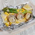 ℳᑦᑋᵃⁿ♡'s cooksnap of when they made 【簡単】❀帆立とアスパラのホイル焼き❀.