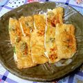 ペンジョリーナ's cooksnap of when they made ほうれん草ツナチーズの油揚げ包み焼き.