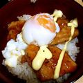 nechio14's cooksnap of when they made ★鶏胸肉deこってり柔らかテリタマヨ丼★.