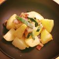 hicatano's cooksnap of when they made じゃがいもとベーコンの味噌炒め.