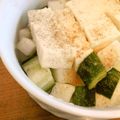 なごにゃん's cooksnap of when they made きゅうりと大根と豆腐の塩サラダ.
