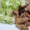 かおり（＾ｖ＾）♪'s cooksnap of when they made 甘くない！簡単シンプル、大人の生姜焼き☆.