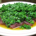 キャンこぞう's cooksnap of when they made 師匠直伝、まぐろのカルパッチョ♪.