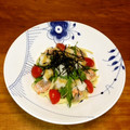 つくるお's cooksnap of when they made 鮭の和風おろしパスタ.