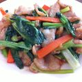 ちょこ04's cooksnap of when they made 豚肉と小松菜の中華炒め.
