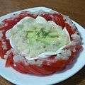 milkii♪'s cooksnap of when they made 玉ねぎソースのカプレーゼ風サラダ.