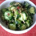 福の助's cooksnap of when they made 大葉たっぷりきゅうりの浅漬け♪箸休め♪.