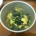 タクロー。's cooksnap of when they made ワカメスープならぬほうれん草スープ.